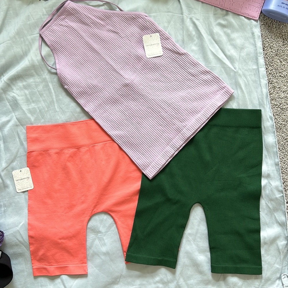 NWT INTIMATELY FREE PEOPLE ZARA TOP SHORTS SIZE XS/S